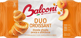 Croissant Duo - Rogaliki Duo z kremem brzoskiwnia & morela 6x50 g