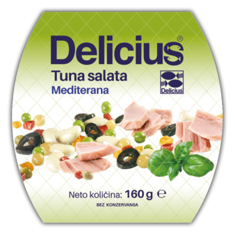 Sałatka śródziemnomorska z tuńczykiem 160g