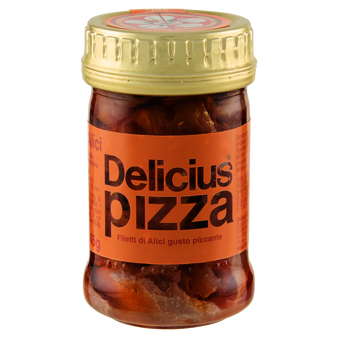 Filety z anchois w oleju słonecznikowym do pizzy z chili 80g