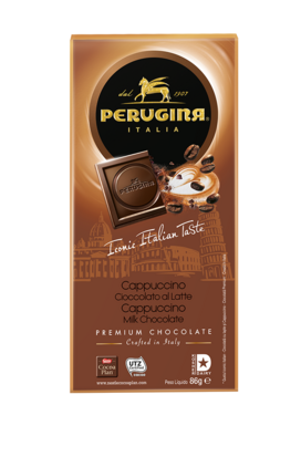 Perugina czekolada mleczna z granulkami cappuccino 86 g